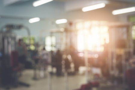 Blurred of fitness gym backgroundの写真素材