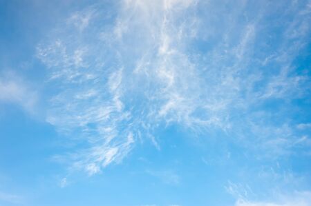 blue sky background with cloudsの写真素材
