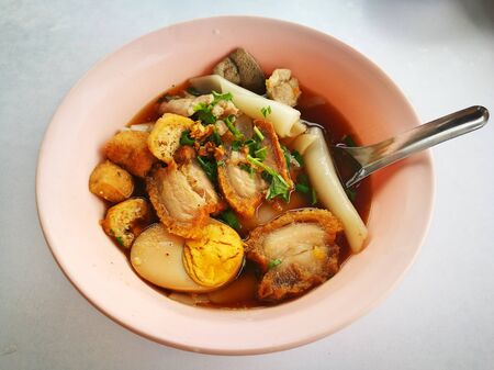 Pork Noodle with Thai styleの写真素材