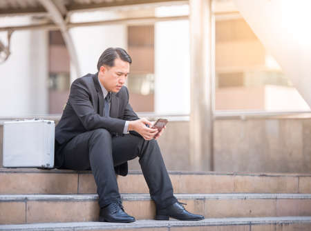 Businessman Using Mobile Phoneの写真素材