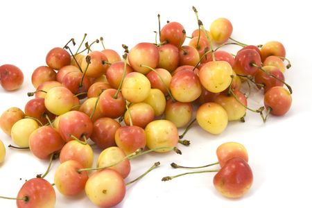 some cherries isolated 