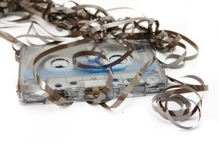 casette isolatedの写真素材