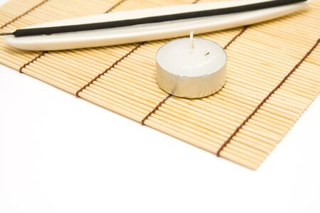 candle and aroma stickの写真素材