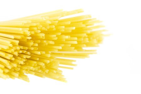 macaroni isolated on whiteの写真素材