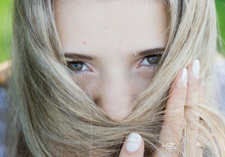 portrait of pretty girlの写真素材