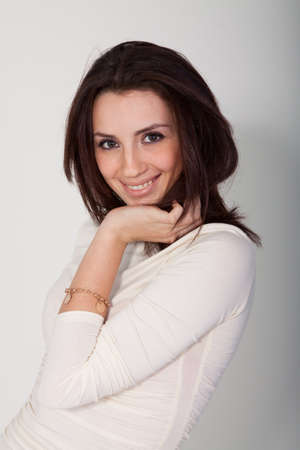young woman portrait in studio