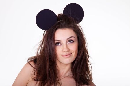 young woman portrait in studio