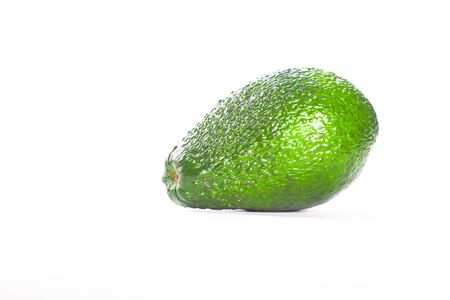 Avocado isolated on whiteの写真素材