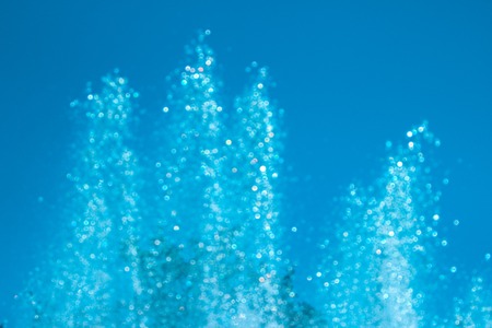 The gush of water of a fountain