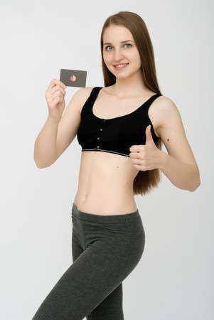 attractive fitness womanの写真素材