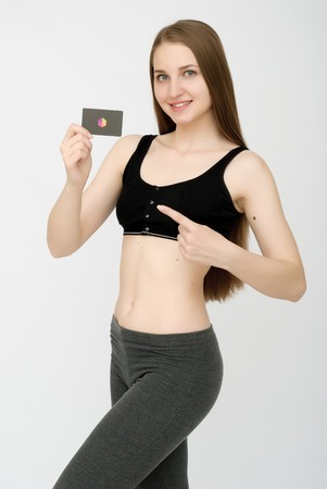 attractive fitness womanの写真素材