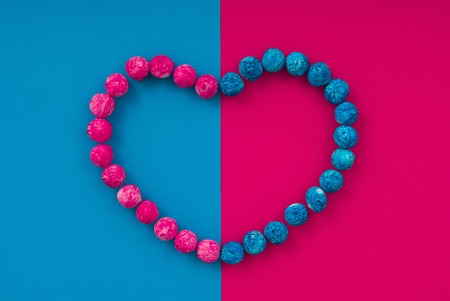 Abstract Colorful Background. Modern Material Design. Two colors with decoraionsの写真素材