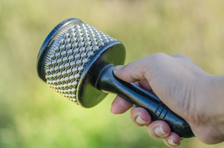 Handle play percussion musicの写真素材