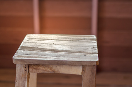 Wooden chairs in the roomの写真素材