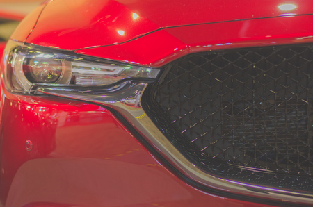 Red Car Motor Show auto, automobile, automotive,の写真素材