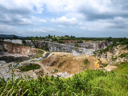 The gypsum mining industry.の写真素材