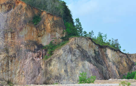 drilling industry to destroy the natural soil.の写真素材