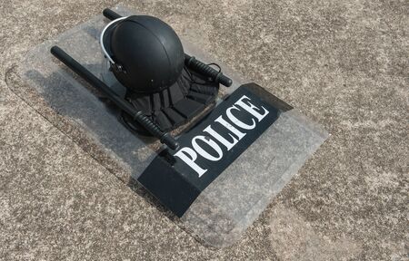 police Training in the use of batons to control crowds.