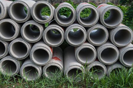 Precast reinforced concrete drainsge pipeの写真素材