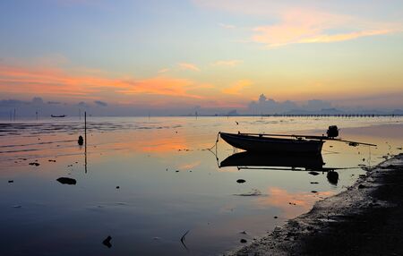 Beautiful morning sea sky and clouds.の写真素材