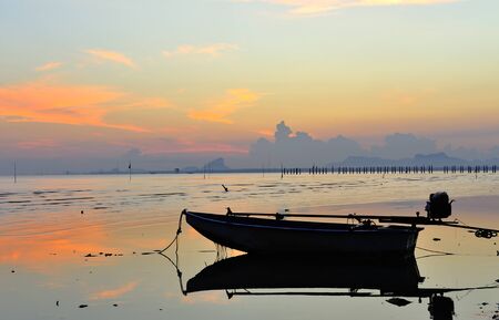 Beautiful morning sea sky and clouds.の写真素材
