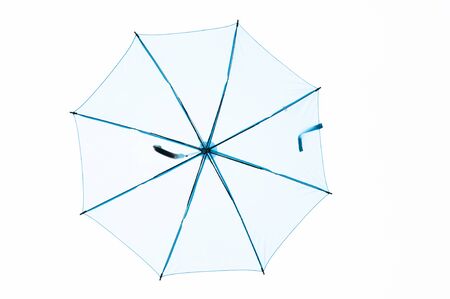Streets are decorated with colorful umbrellas.の写真素材
