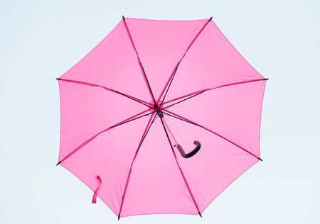 Streets are decorated with colorful umbrellas.の写真素材