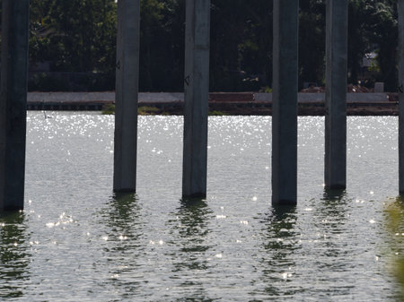 Pier in the city of Ho Chi Minh City, Vietnam