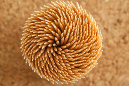 Bamboo toothpicks swirl. Bamboo toothpicks texture
