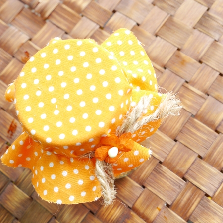 Close-up Honey In A Bottleの写真素材