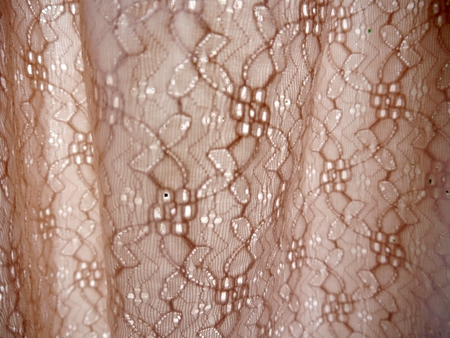 closeup brown ruff, fabric backgroundの写真素材