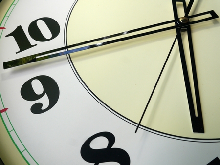 background, closeup the big clockの写真素材