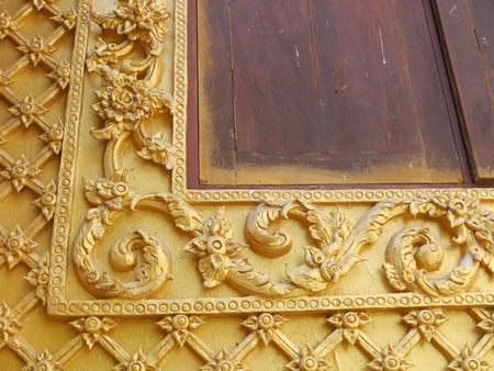 Frame windows, Low relief sculpture