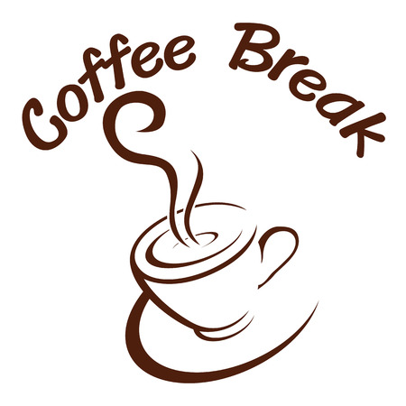 Coffee  break  hot  vector  illustrationのイラスト素材