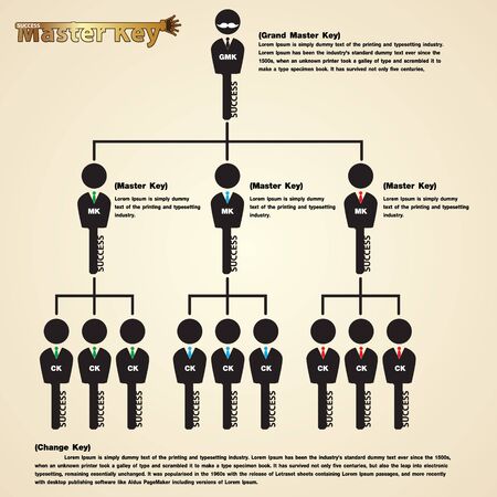 illustration of team Business successのイラスト素材