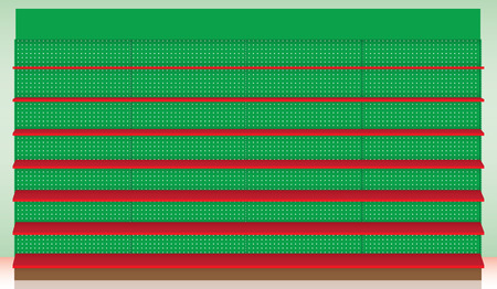 Supermarket Shelf for Christmas event. Vector. illustrationのイラスト素材
