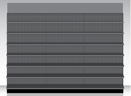 Supermarket shelf. Vector. illustrationのイラスト素材