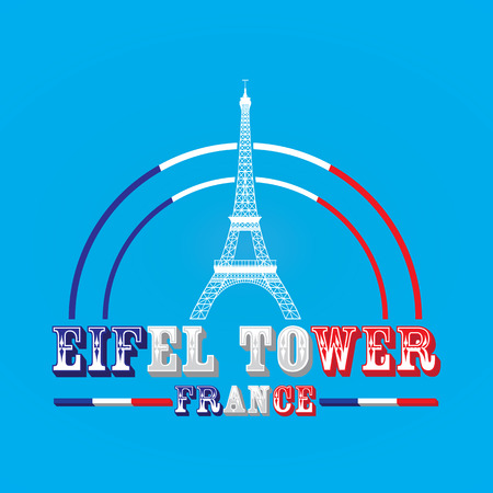Eifel Tower Element Design. Vector Illustrationのイラスト素材