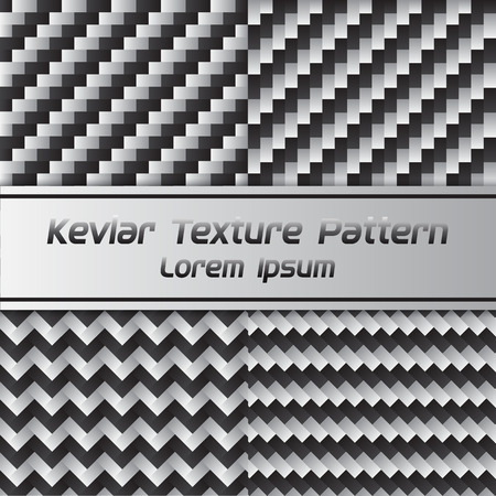 Carbon kevlar Texture Pattern. Vector Illustrationのイラスト素材