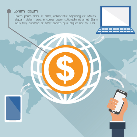 Shopping online Concept. Internet shopping. vector illustrationのイラスト素材