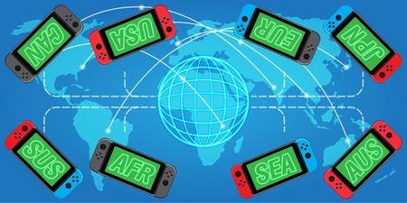 Online game join to the world, vector illustrationのイラスト素材