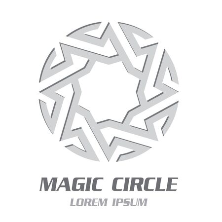 Modern Magic Symbol Emblem. Vector Illustrationのイラスト素材