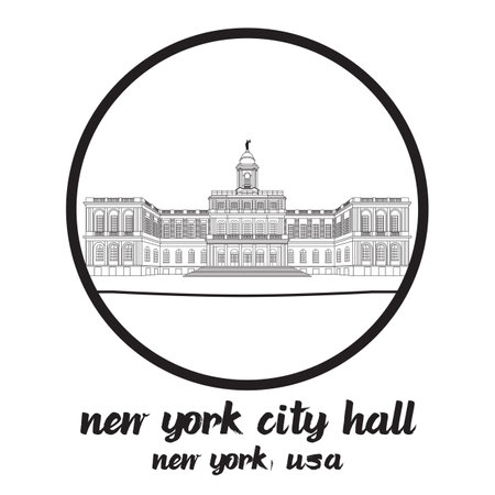 circle icon Cityscape Urban Chiba city in Japan . vector illustrationのイラスト素材