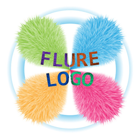 abstract logo 4 element isolated on white background vector illustration eps 10のイラスト素材