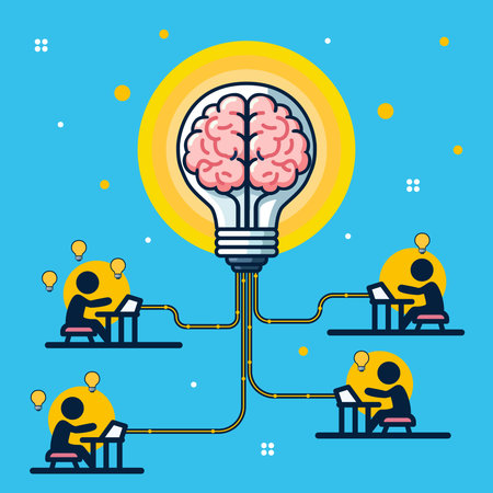 Idea Flow Brainstroming Concept. Vector illustrationのイラスト素材