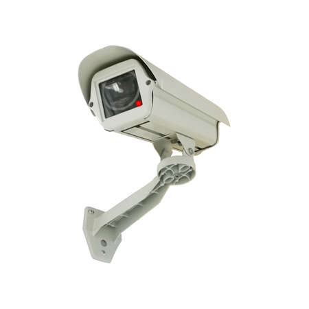 CCTV camera isolated on white background