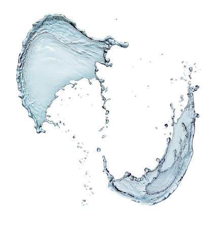 Depiction of the splash of water  の写真素材