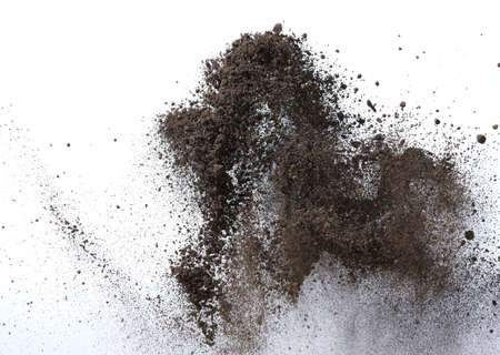 Sand which flies and bounds  の写真素材