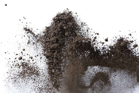 Sand which flies and bounds  の写真素材