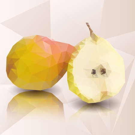 Origami pearsのイラスト素材